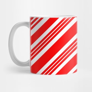 Red Candy Cane Stripes Mug